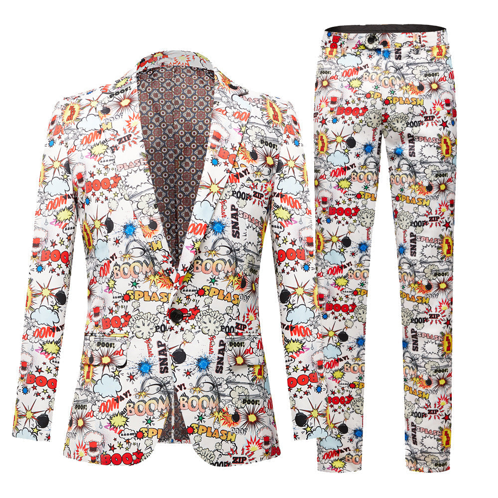 Comic Print Suit M8037 – Suitmine