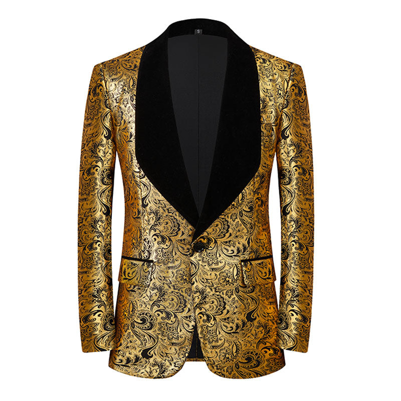 Velvet Tuxedo Golden Pattern S8079