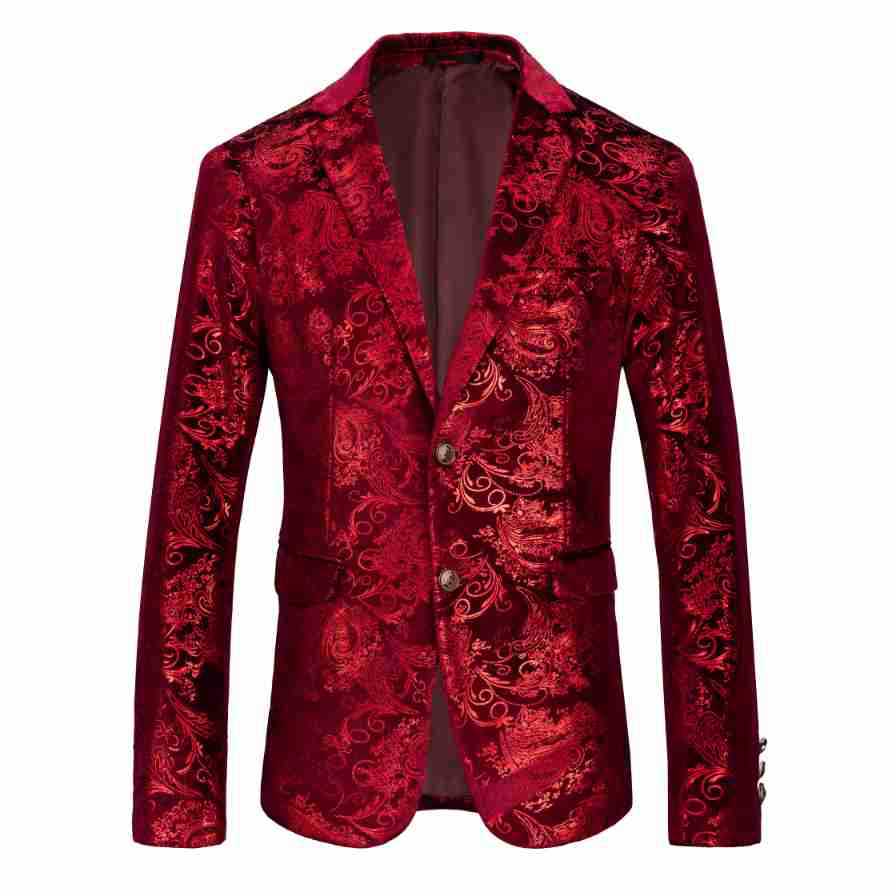 Multicolor Hot Stamping Blazer S8232