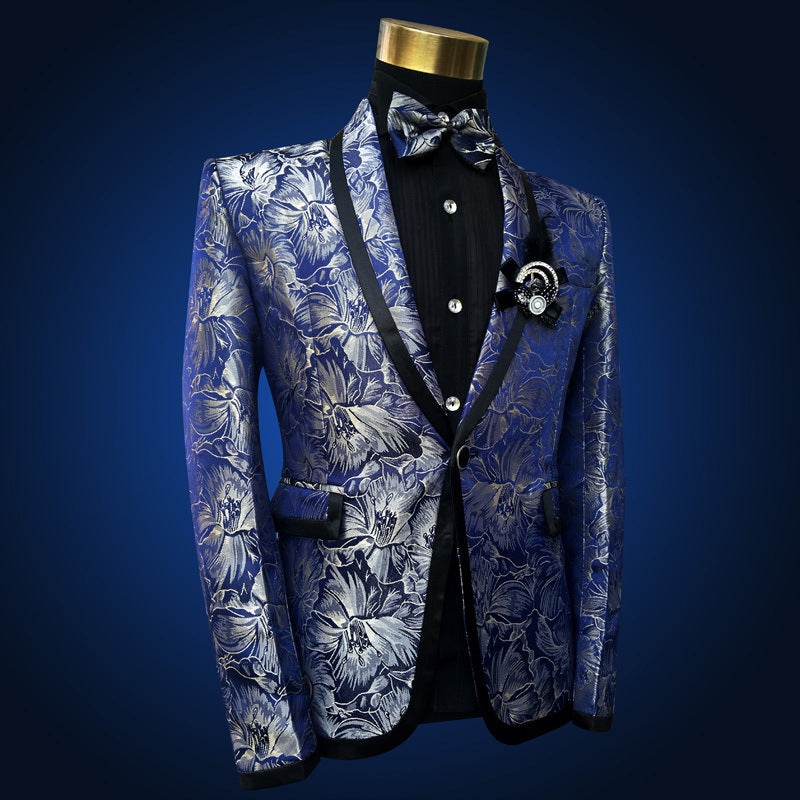 Dazzling Silver Accented Sapphire Suit S8027