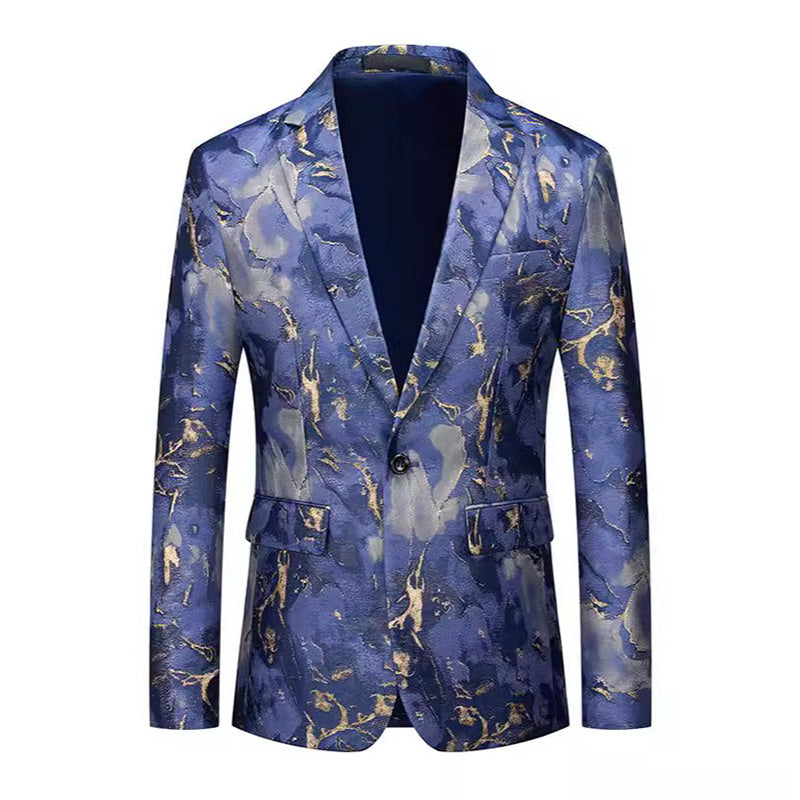 Marble Print Blazer S8508