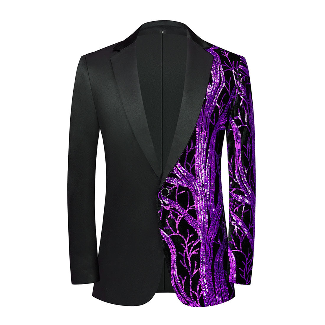 Twilight Splendor Branch-Adorned Tuxedos S8046-Purple