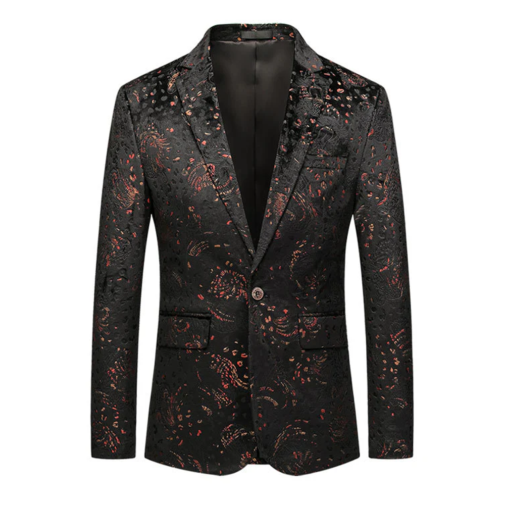 Slim Embossed Blazer S8221