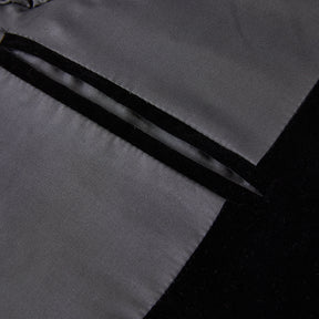 Black Velvet Band Collar Blazer S8159