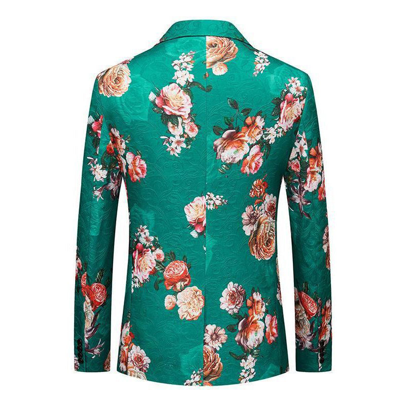 Tropical Bloom Jacquard Blazer S8530