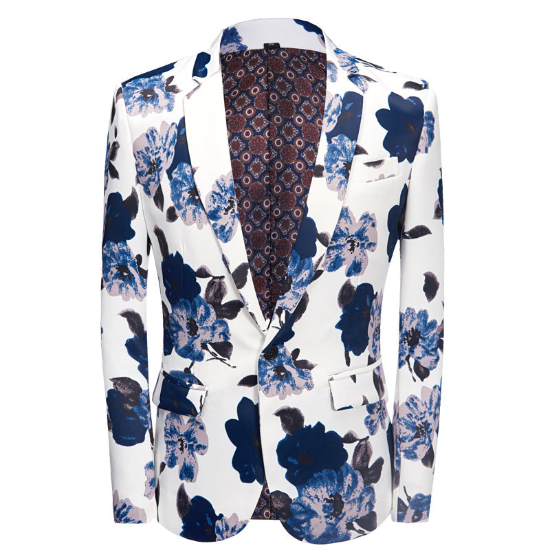 Blue Blossom Artistic Style Blazer S8525