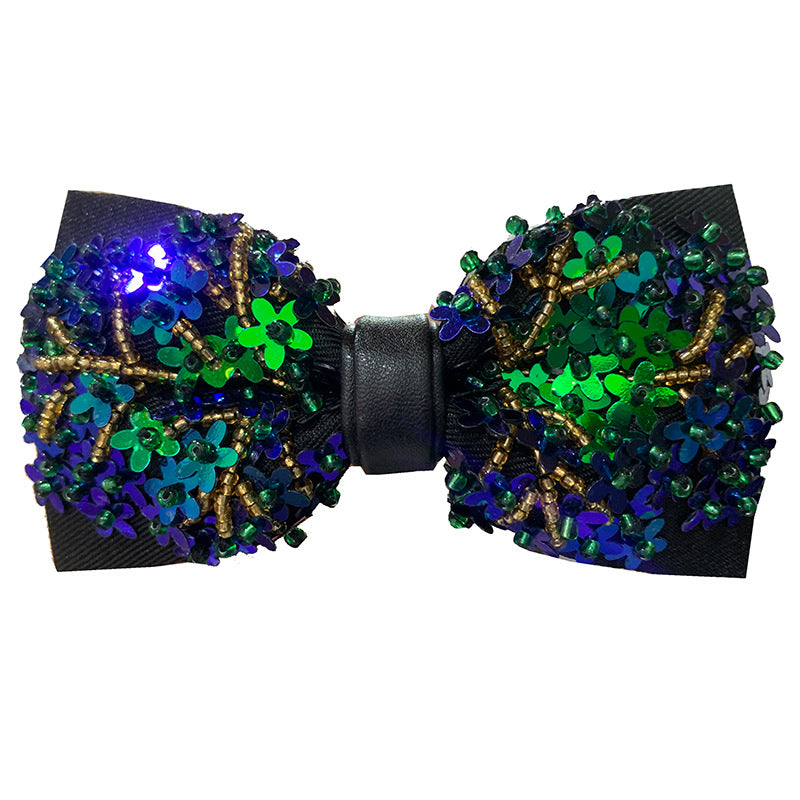 Floral Sequin Bow Tie T2008