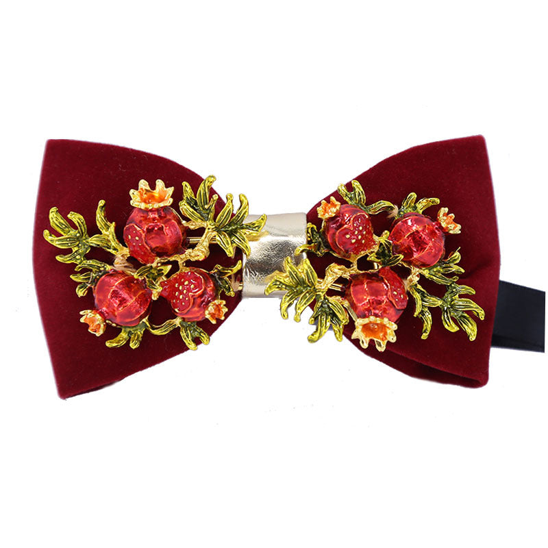 Red Pomegranate Bow Tie T2009