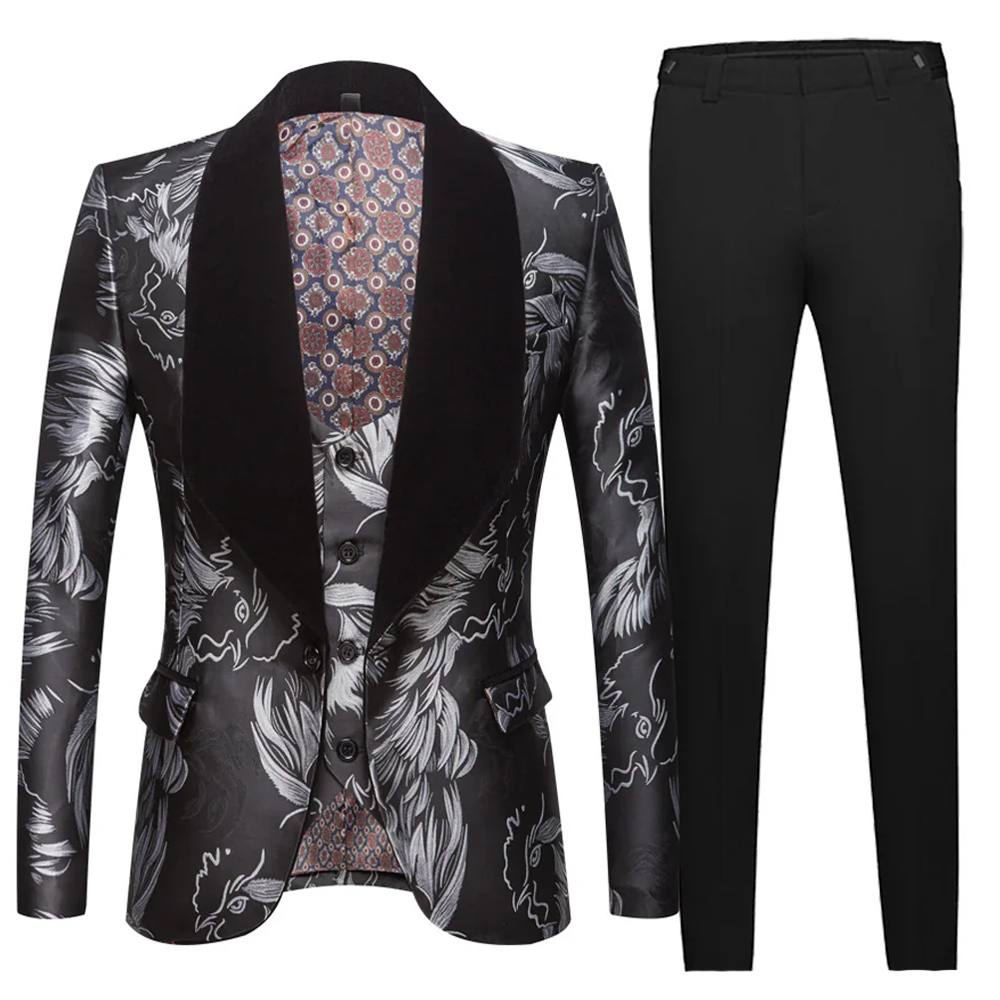 Artistry Painted 3-Piece Suit S8342-2