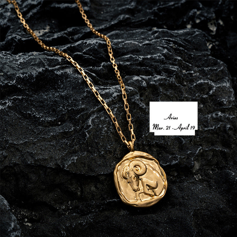 Zodiac Coin Necklace A5020