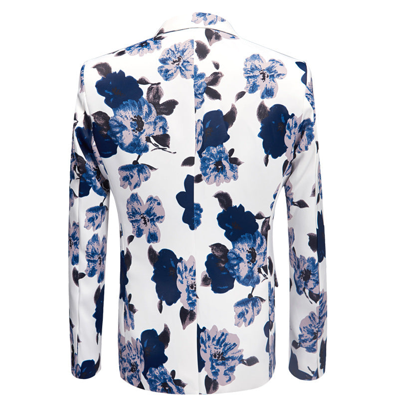 Blue Blossom Artistic Style Blazer S8525