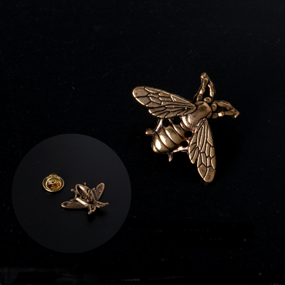 broche de costume d’abeille vintage A1014