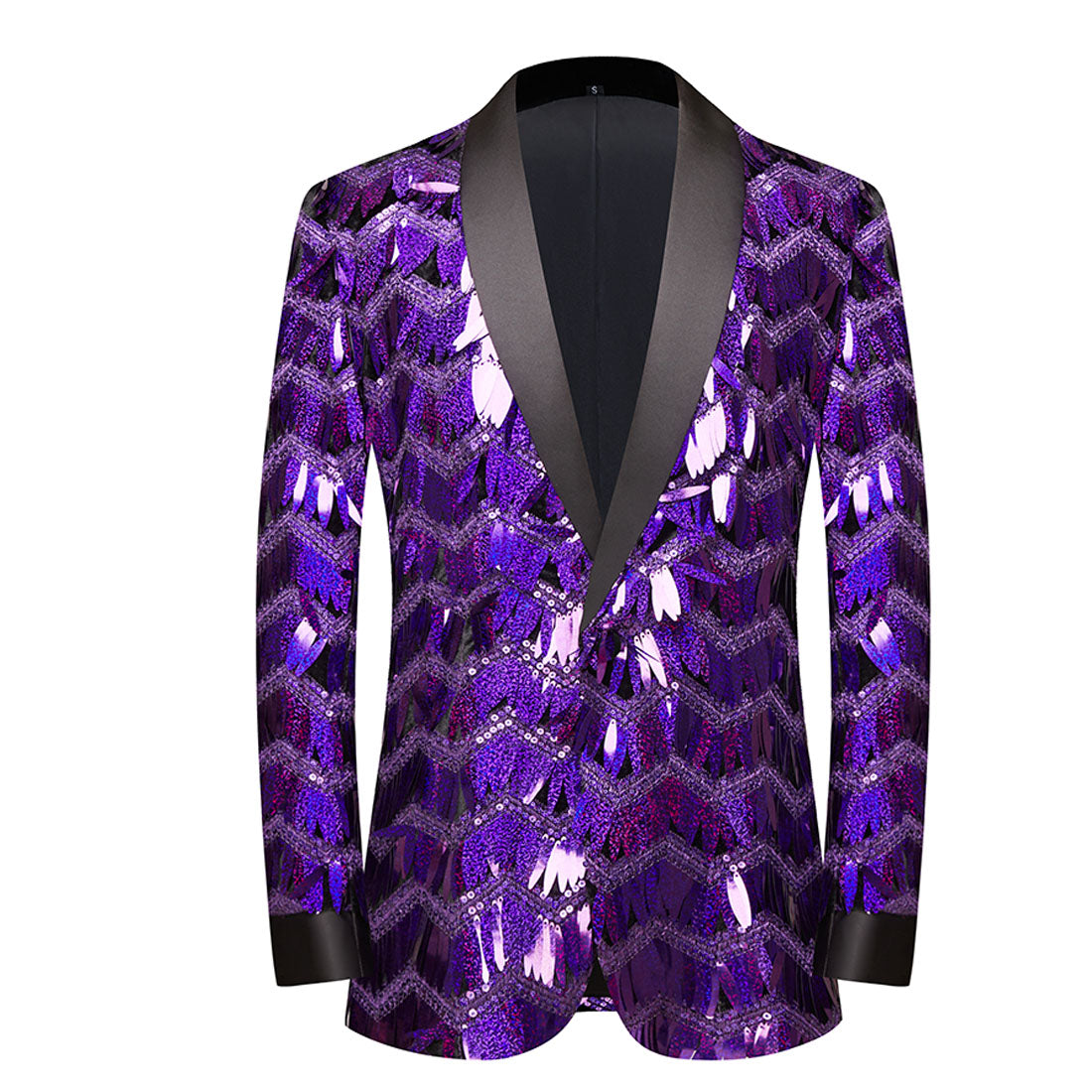 Purple Sequins Tuxedo S8228