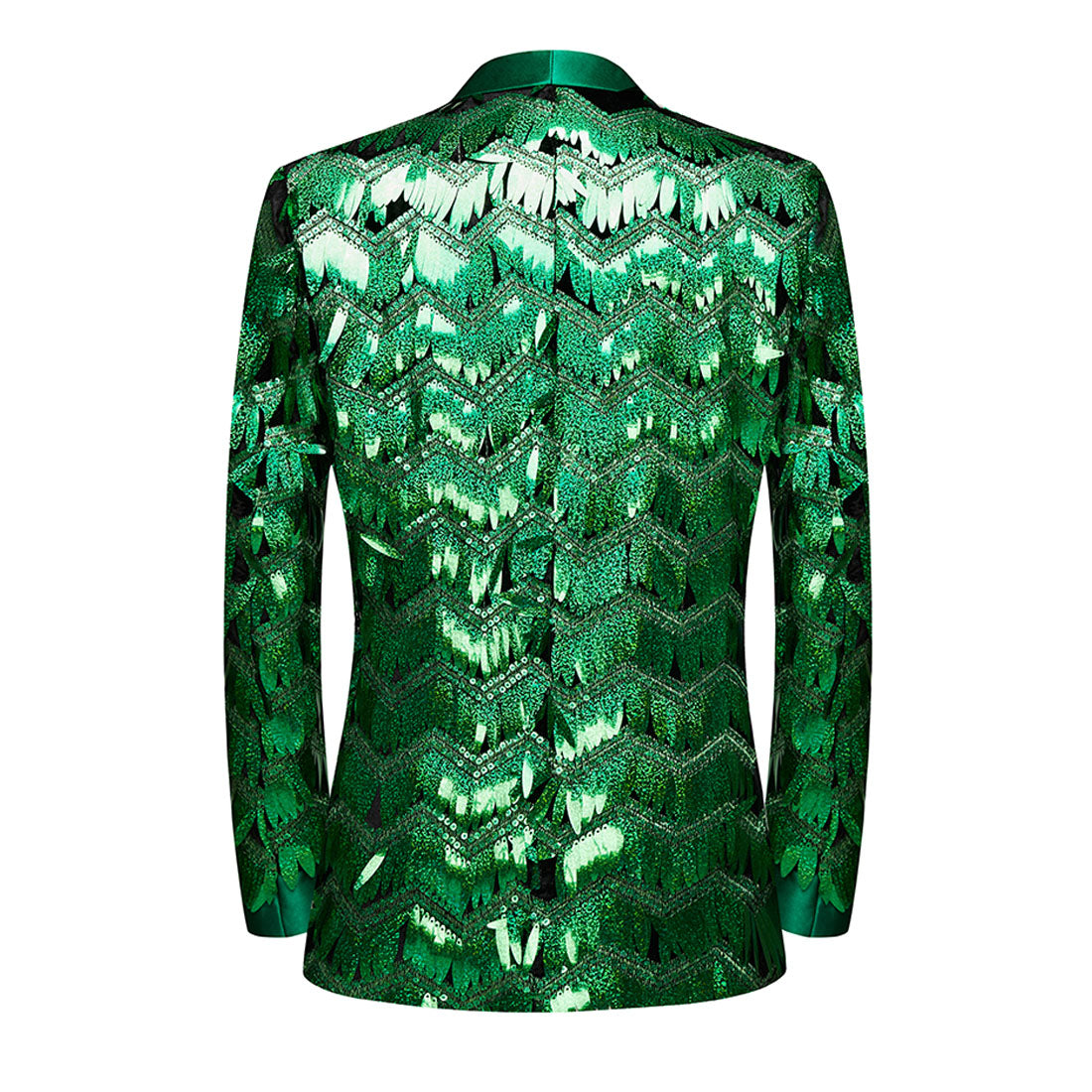 Green Sequins Tuxedo S8227