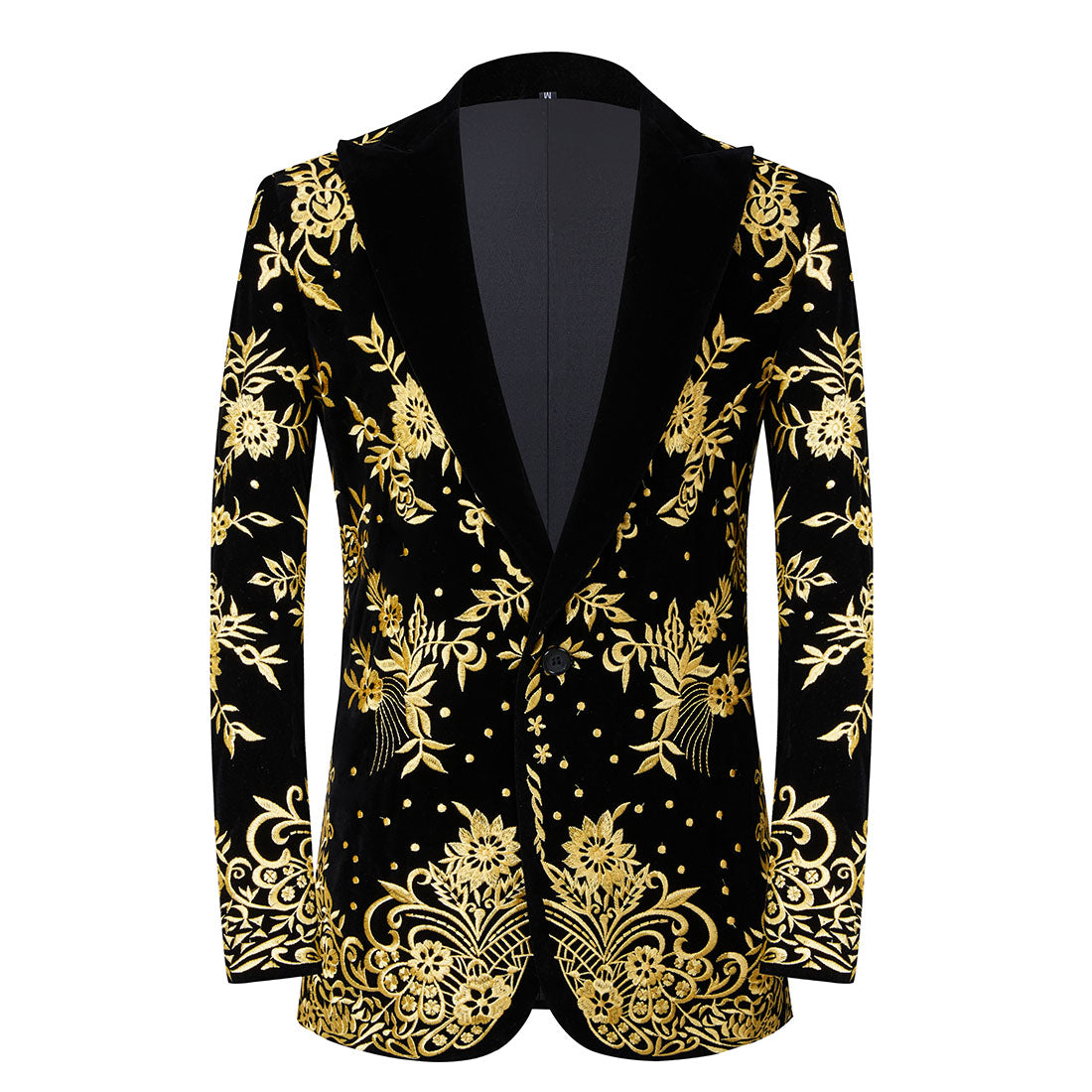 Velvet Embroidered Blazer S8225