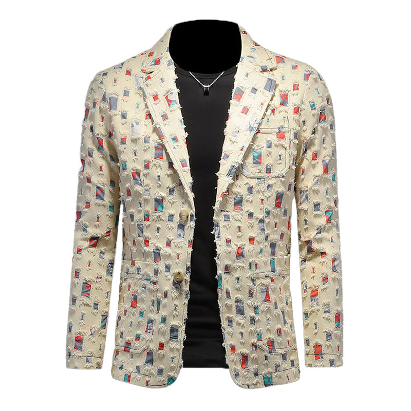 Starlight Mosaic Print Blazer S8506