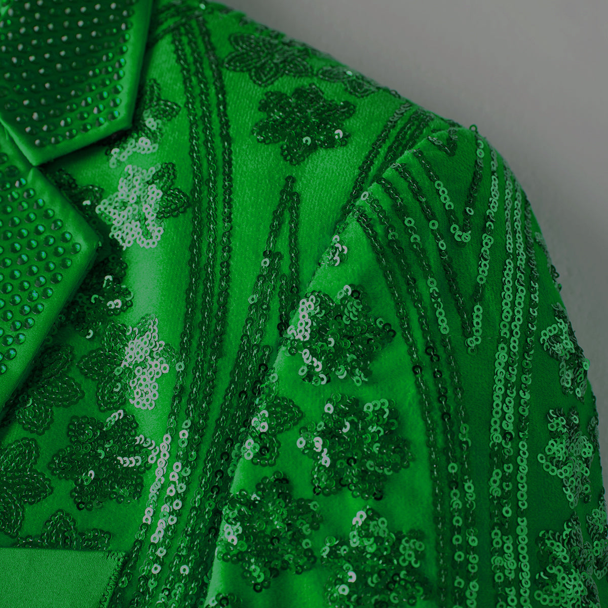 Green_Sequin_Pattern_Men_Blazer_S8660_Party_Evening_Wear