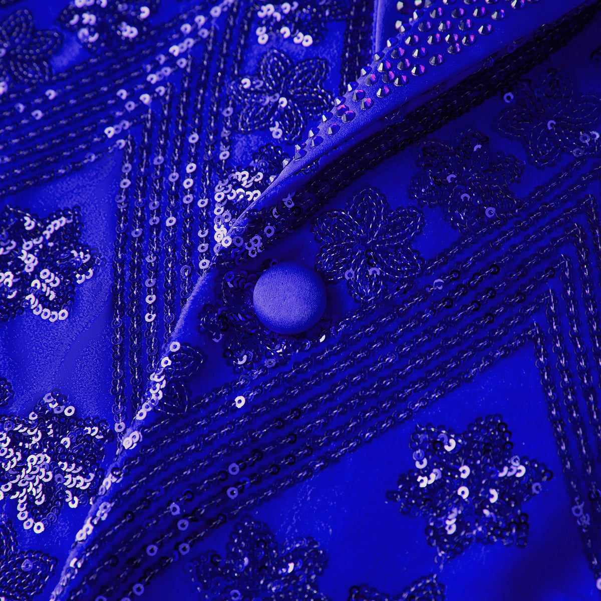 SUITMINE_Blue_Sequin_Floral_Men_Blazer_for_Party_Formal_Events_S8659