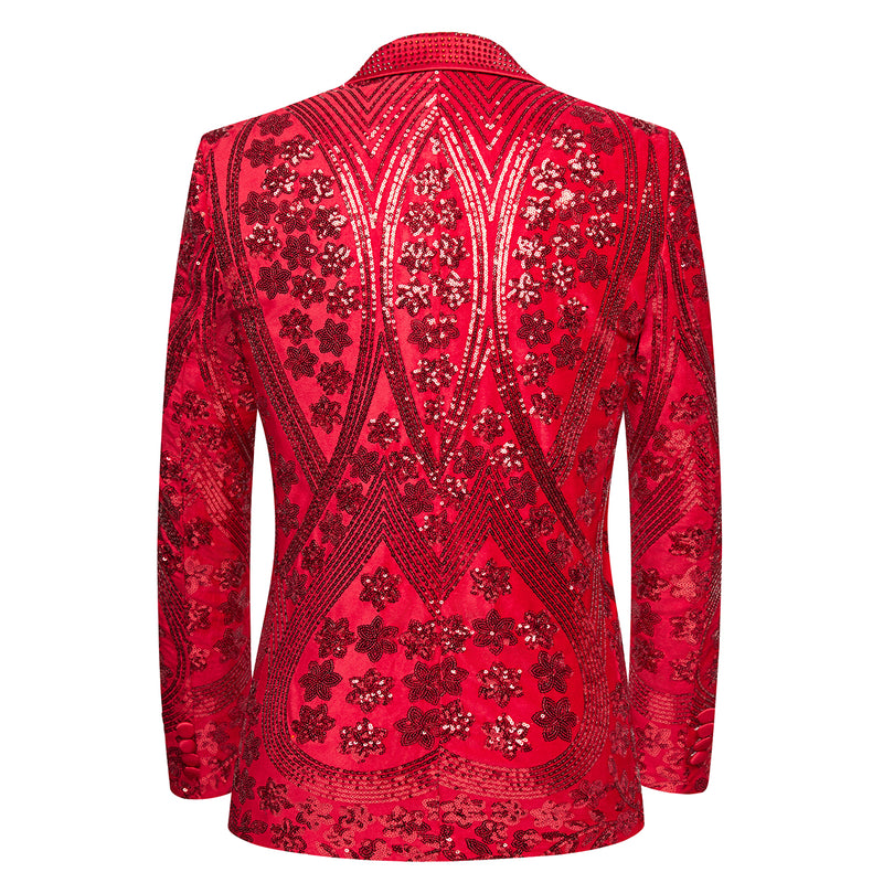 Red_Sequin_Floral_Men_Blazer_S8657_Party_Event_Attire_SUITMINE