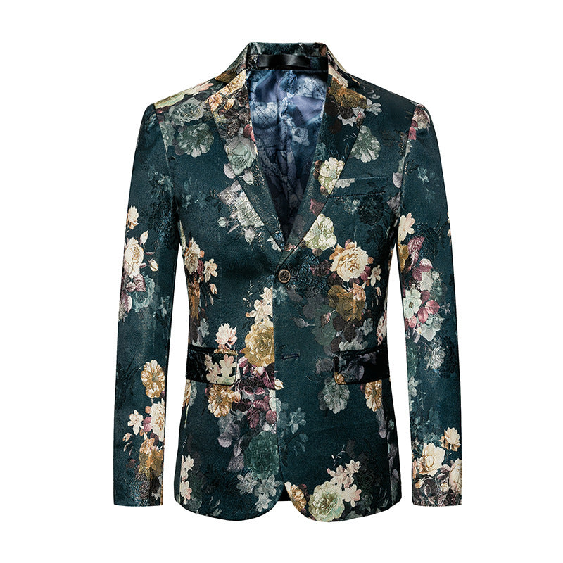 Vintage Flower Embroidery Blazer S7039