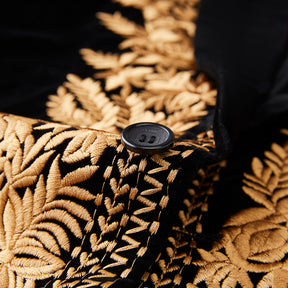 Vintage Black Embroidered Tuxedo S8348