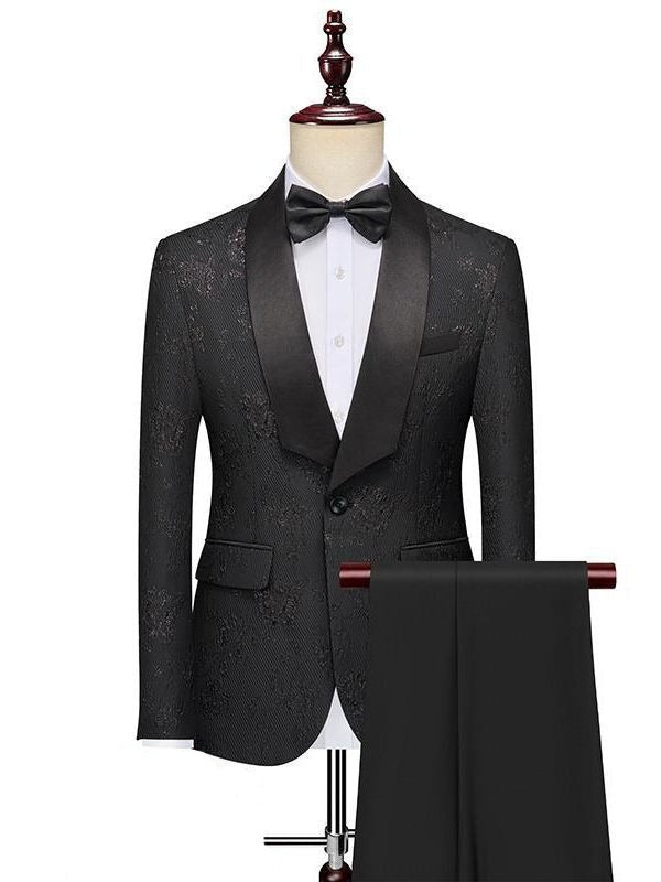 Minimalist Elegance Suit S8308-Red