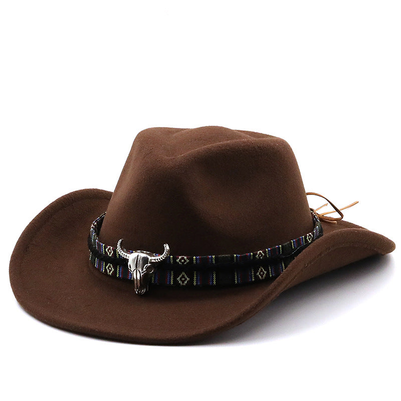 Cappello in feltro da cowboy occidentale H8035