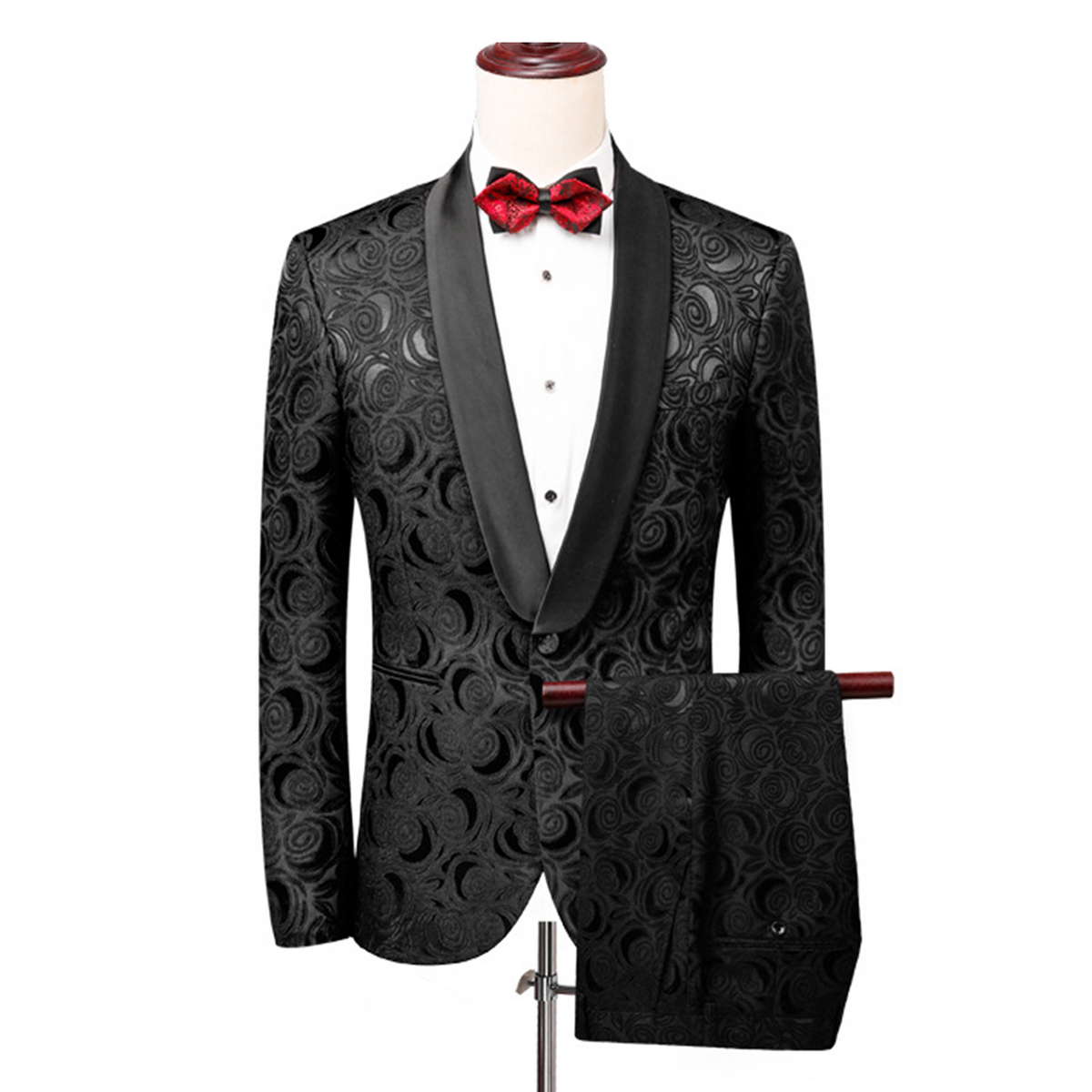 Costume Noir En Relief S8158 