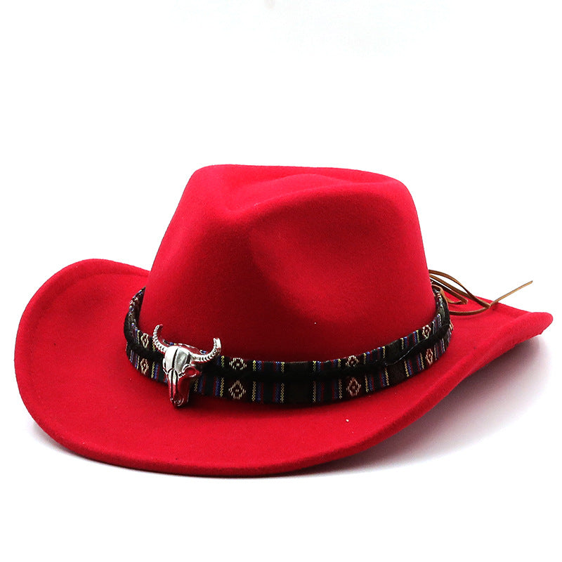 Chapeau en feutre de cowboy occidental H8035