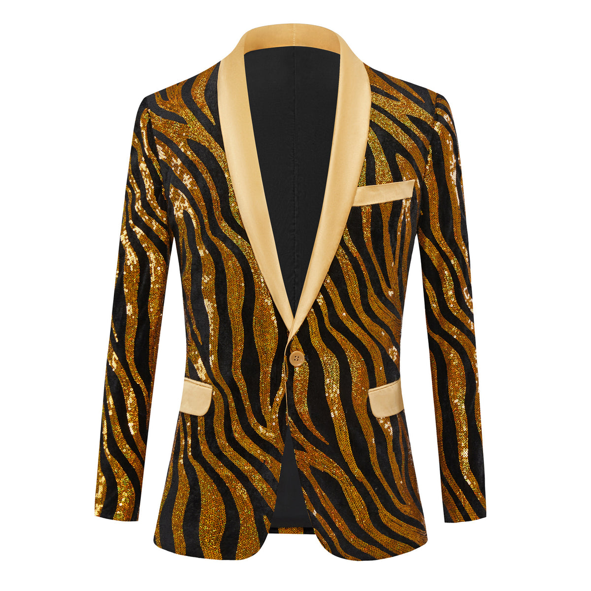 Golden Gleam Zebra Stripes Tuxedo S8339