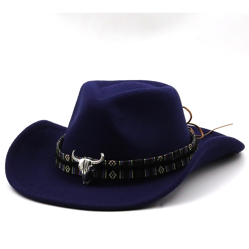 Chapeau en feutre de cowboy occidental H8035
