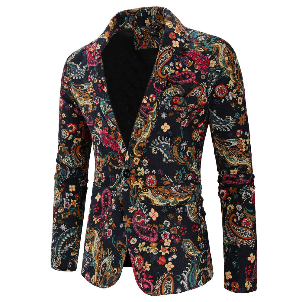 Floral Embroidery Blazer S7037