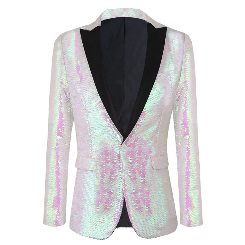 Pink Sequin Gala Tuxedo S8406