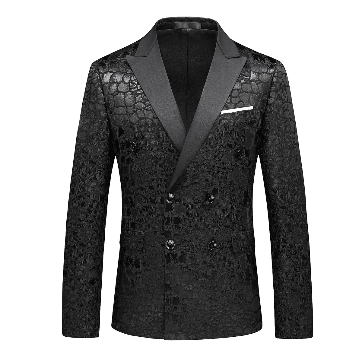 Black_Crocodile_Pattern_Men_Blazer_S8679_Formal_Business_Attire_SUITMINE