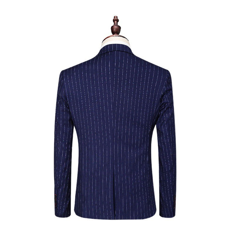 SUITMINE_Black_Stripe_Party_Suit_S8606_Party_Wear_SUITMINE