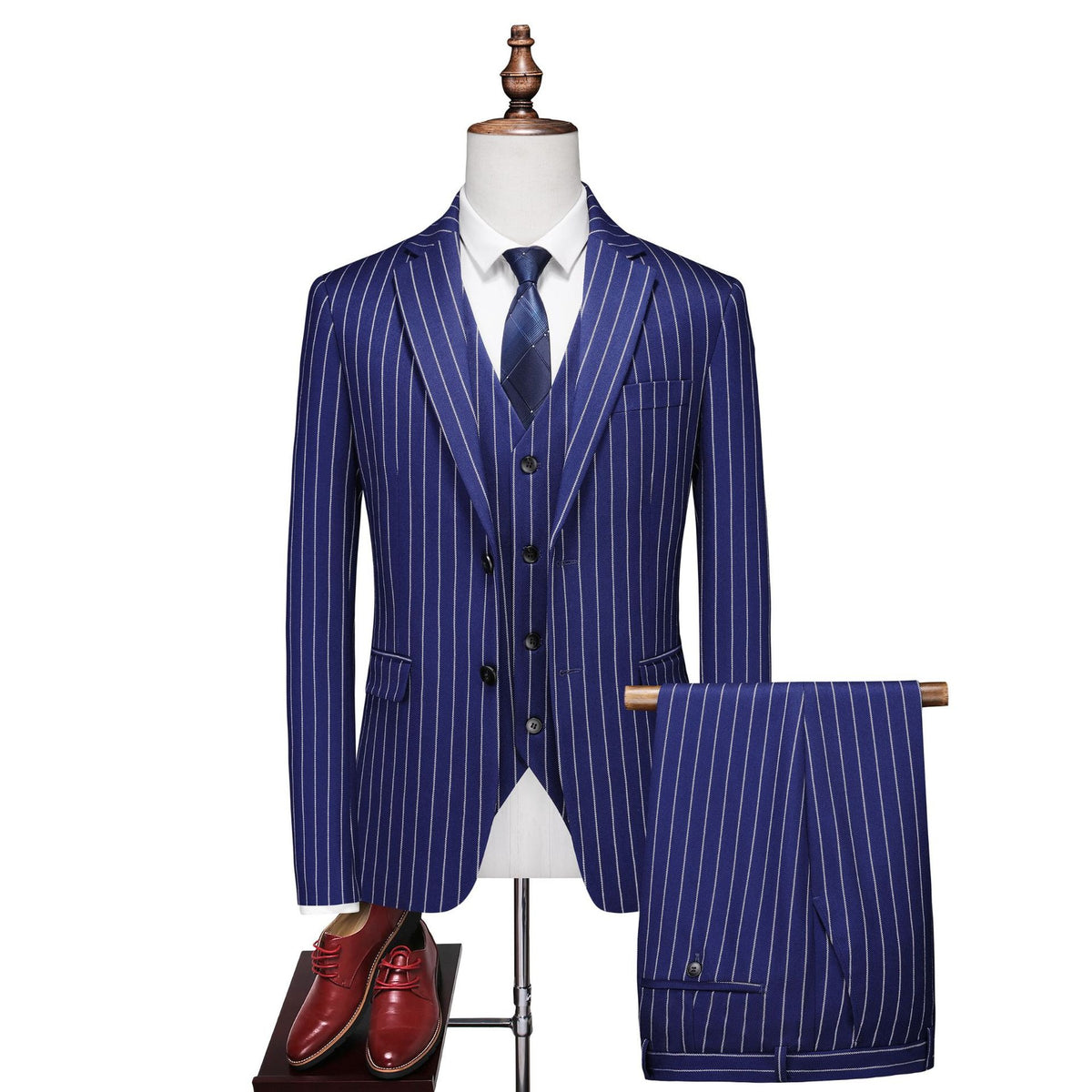 SUITMINE Blue Stripe Suit S8616