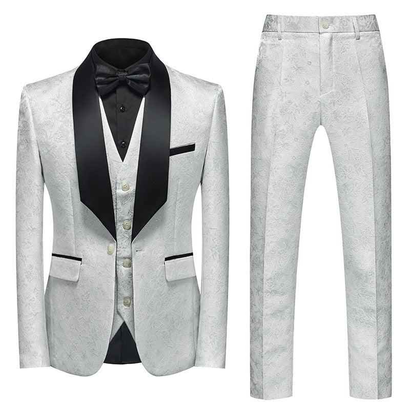 Blossom Harmony Ensemble 3-Piece Suit（7 Colors）S8332-White