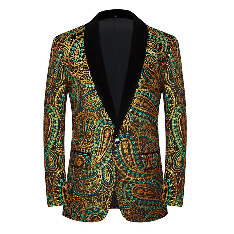 Mystery Pattern Sequins Blazer S8206