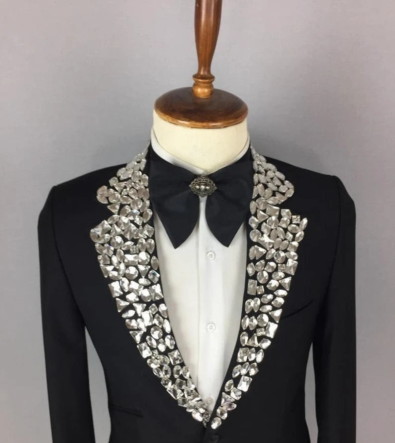 Rhinestone Blazer S8035