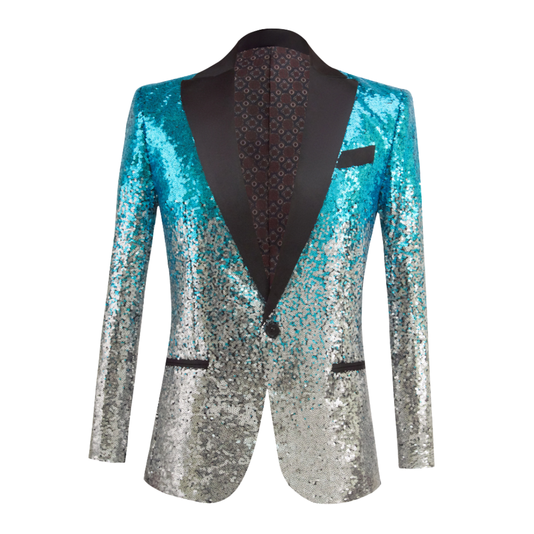 Two-tone Sequins Tuxedo M8051