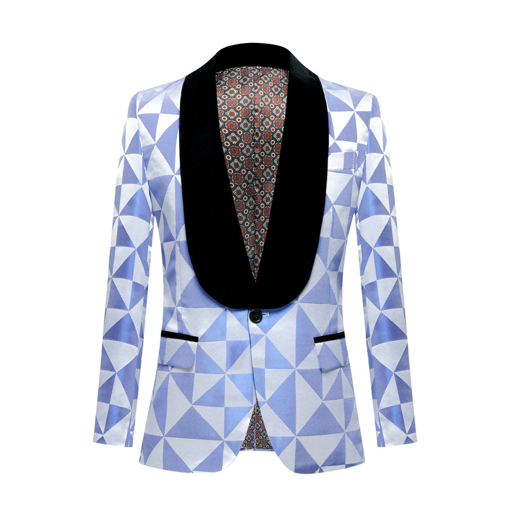 Multi-colored jacquard Suit M8017