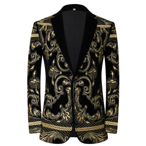 Gold Thread Embroidered Tuxedo S8105