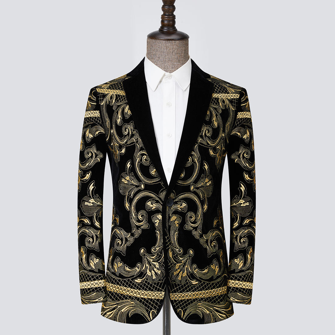 Gold Thread Embroidered Tuxedo S8105