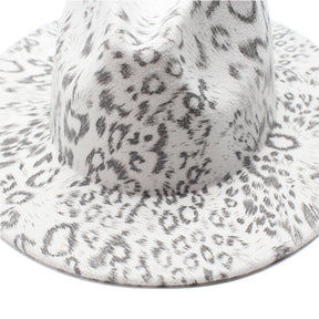 Leopard Print Felt Hat H8020