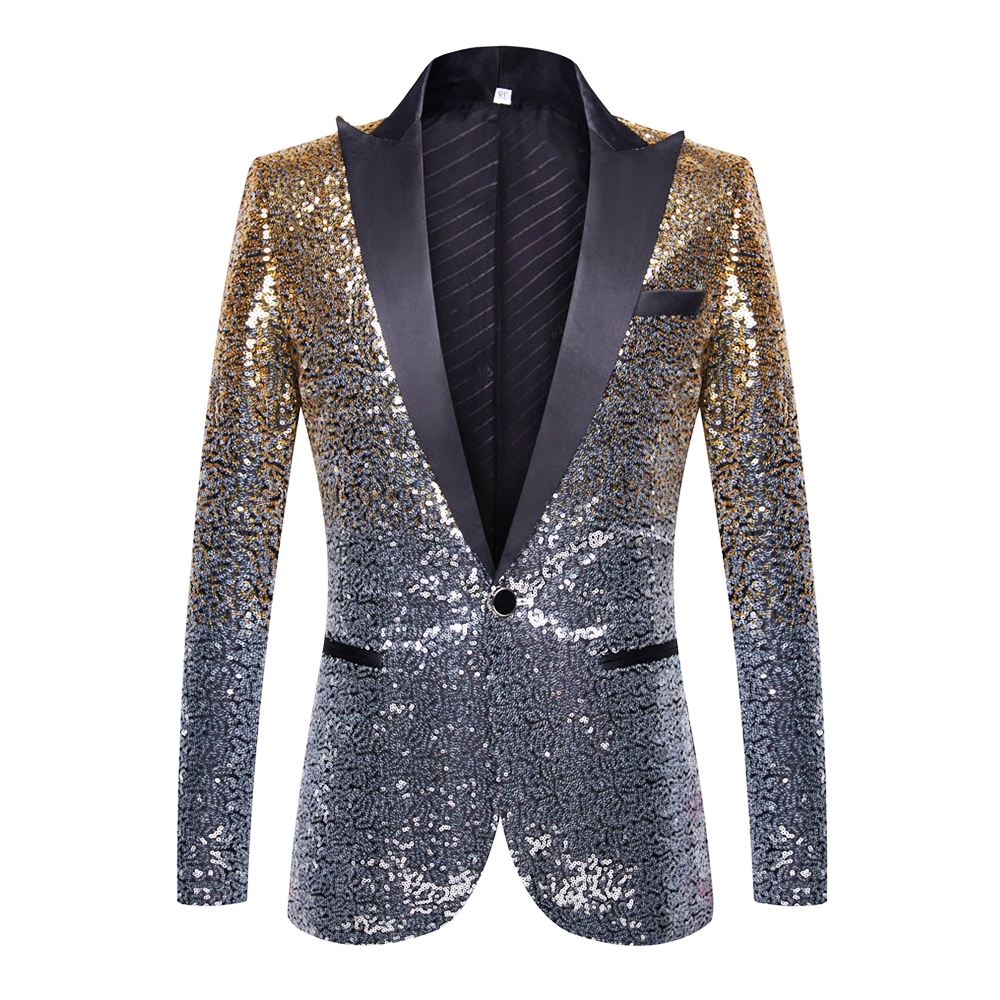 Multicolor Sequins Tuxedo（8 Colors）S8033-1