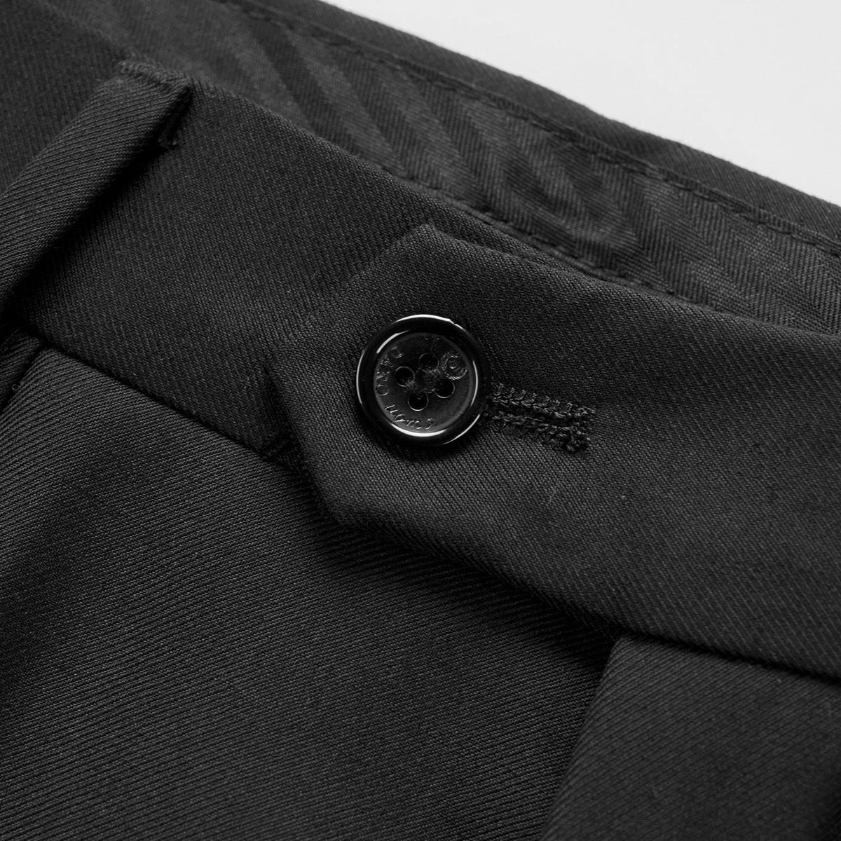 A collection of Suitmine men's mandarin collar suits in black, beige, dark green, and navy blue, featuring textured trim