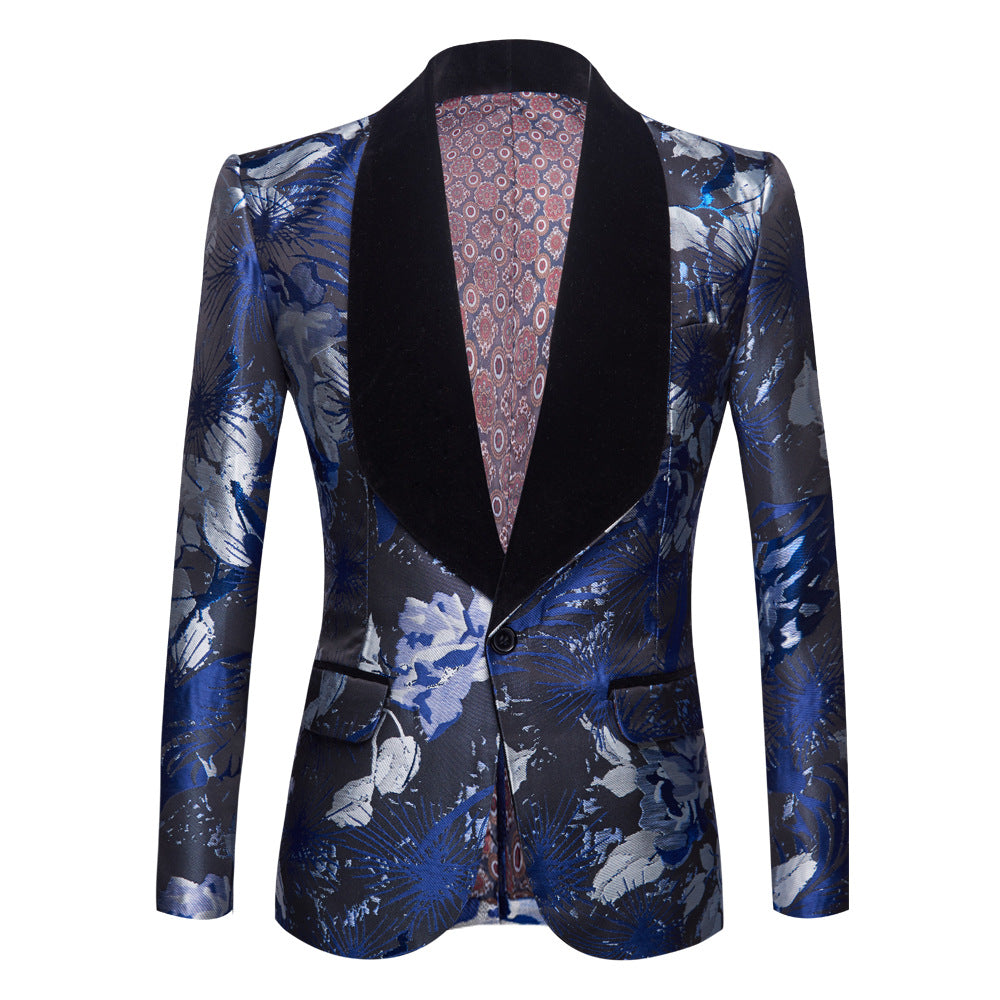 Abstract Roses Jacket and Vest Set M8019